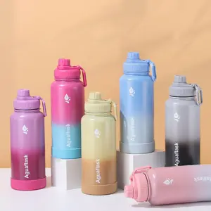 Yeni ürün fikirleri yalıtımlı su içme şişesi 32oz paslanmaz çelik şişe içecekler soğuk tutmak 48 saat 900ml aynı renk kapak