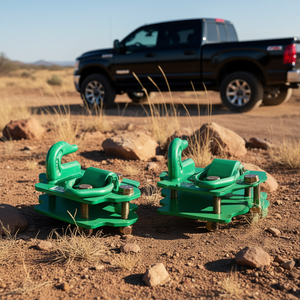 Ganchos de Remolque para Tractor, Color Verde, Paquete de 2, Acero Forjado Grado 70, 3/8 Pulgadas, para Camioneta y SUV - Product Image 2