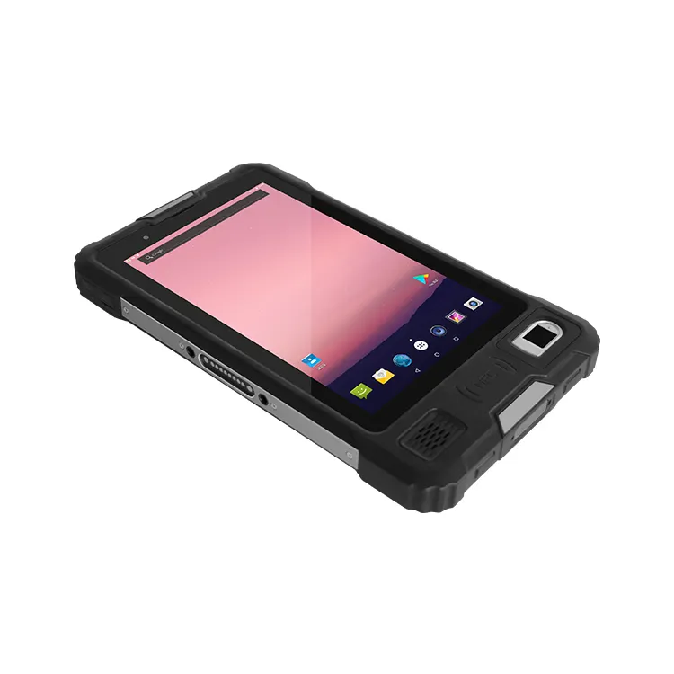 Lector de escáner de código de barras Octa Core 1,3 GHz IP67 Tableta industrial Android PDA resistente