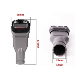 Cabezal de cepillo 2 en 1, boquilla gris plateada para aspiradora, accesorio de limpieza del hogar - Product Image 3