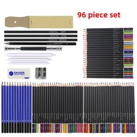Ensemble de dessin coloré professionnel 98 pièces 96 pièces crayons de haute couleur ventes directes d'usine pour peinture au crayon à l'huile coloré