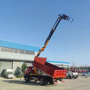 Factory Direct New Sinotruk 8t Folding <b>Arm</b> <b>Lorry</b> <b>Crane</b> Equipped With Wood Grapple for Log Handling - Product Image 5