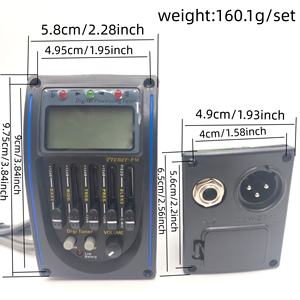 HIVE LC-5 -PM Azul con Micrófono, Ecualizador <span class=keywords><strong>de</strong></span> <span class=keywords><strong>Guitarra</strong></span> Acústica <span class=keywords><strong>de</strong></span> 5 Bandas, Pastillas Piezoeléctricas para <span class=keywords><strong>Guitarra</strong></span> - Product Image 2