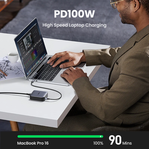 Cargador GaN UGREEN Nexode de 100 W con 4 Puertos, Cargador Rápido para Teléfono y Portátil, Adaptador de Cargador USB 4 en 1 para <span class=keywords><strong>iPhone</strong></span> 14 13 12 <span class=keywords><strong>Pro</strong></span> <span class=keywords><strong>Max</strong></span> - Product Image 4