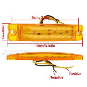 18 LED 24V Truck Trailer Side <b>Marker</b> Light Warning Light Indicators Signal Lamp Bus Lorry Caravans Camper Lorry - Product Image 6