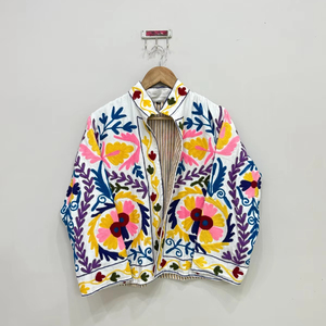 Chaleco Suzani Talla L, Abrigos para Mujer, Talla Única, Holgado y Cómodo para Cualquier Talla, Proveedor de la India - Product Image 1