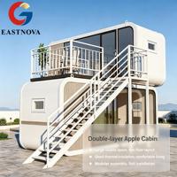 Construction rapide 20ft modulaire préfabriqué petites maisons conteneur bureau Portable Apple House Pod mobile Apple cabine