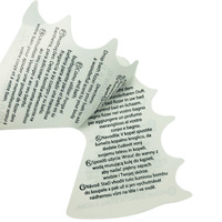 Impression personnalisée d'étiquettes multicouches pour livrets, autocollants adhésifs pliables à double couche, promotionnels à gratter pour supermarchés et épiceries