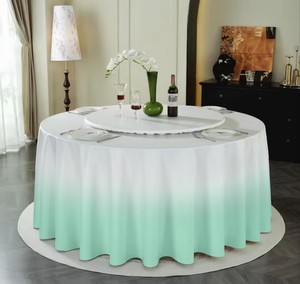 Nappe Simple en Tissu Imperméable Ronde Gaufrée Écologique Durable pour la Maison et les Fêtes - Product Image 1