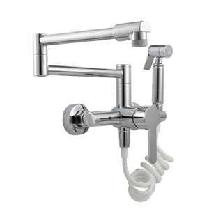 Robinet de <span class=keywords><strong>cuisine</strong></span> mural chaud/froid <span class=keywords><strong>avec</strong></span> <span class=keywords><strong>douchette</strong></span> pliable et extensible pour le lavage de la vaisselle - Product Image 6