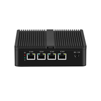 SHINEMAN Intel Atom N2840 Dual Core 2,16 Ghz VGA HD Mini PC 4 LAN I211 GbE Network Security Firewall Router