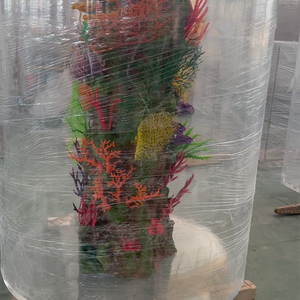 Acuario Cilíndrico <span class=keywords><strong>de</strong></span> Acrílico Transparente <span class=keywords><strong>de</strong></span> Gran Tamaño, 200 cm <span class=keywords><strong>de</strong></span> Altura, para Centro Comercial - Product Image 5