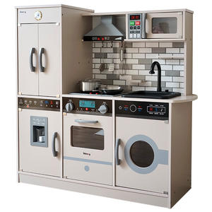 COMMIKI WWooden <span class=keywords><strong>jouet</strong></span> de <span class=keywords><strong>cuisine</strong></span> coréen <span class=keywords><strong>avec</strong></span> effets sonores légers distributeur d'eau réfrigérateur jeu de rôle ensemble de <span class=keywords><strong>cuisine</strong></span> pour enfants - Product Image 3