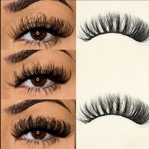 Vente en gros de faux cils en vison synthétique moelleux de 15 à 30 mm, étiquettes privées, bandes de cils moelleux, fournisseur de faux cils, boîtes d'emballage - Product Image 4