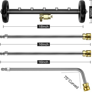 High Pressure <b>Washer</b> Underframe Cleaner 18 Inch Stainless Steel <b>Car</b> Chassis Multi Functional <b>Washer</b> 4000Psi - Product Image 1