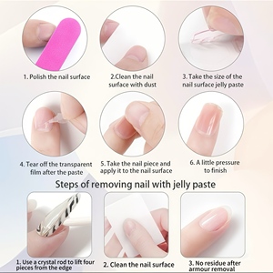 Superposiciones de <span class=keywords><strong>uñas</strong></span> de perlas desnudas de gama alta disponibles en stock <span class=keywords><strong>para</strong></span> <span class=keywords><strong>pies</strong></span>, puntas de <span class=keywords><strong>uñas</strong></span> populares al por mayor - Product Image 6