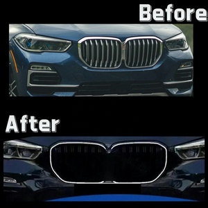 Griglia Illuminata a LED <span class=keywords><strong>X5</strong></span> G05 2019+ a Doppia Linea Nero Lucido per <span class=keywords><strong>Paraurti</strong></span> Anteriore Griglia Centrale Anteriore di Aggiornamento Ricambi Carrozzeria per BMW - Product Image 3