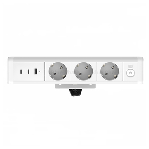 Morden Phong Cách EU/Anh/Chúng Tôi Tiêu Chuẩn Máy Tính Để Bàn Cạnh Gắn Kết Cửa Hàng Với 3 Ổ Cắm Và 65W Cổng USB Nhanh Chóng Sạc Ổ Cắm - Product Image 4