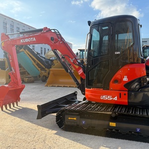 รถขุดตีนตะขาบ Kubota U55‑4 ตัวถังเพรียวบาง ใช้แล้ว นำเข้าจากญี่ปุ่น เหมาะสำหรับการปรับปรุงเส้นทางแคบในชุมชน - Product Image 1