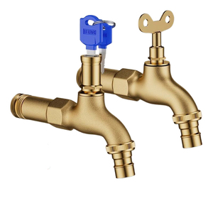 Robinet en laiton massif de qualité export, 3/4 pouce, verrouillable, pour les ventes sur le marché international - Product Image 1