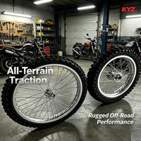 Nouvel ensemble de roues complet KYZ 79 Bike Premium avec moyeu à rayons courbés en J, en alliage d'aluminium anodisé CNC, pour moto électrique tout-terrain et kit E-Moto