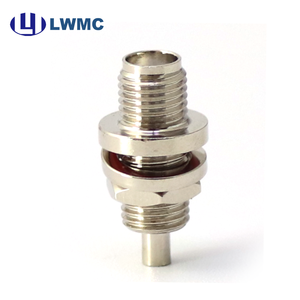 Conector de crimpado para montaje en panel, transmisión de <span class=keywords><strong>señal</strong></span> RF para microondas, compatible con adaptador de desmontaje de brida de doble interfaz - Product Image 2