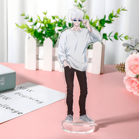 Expositor de acrílico personalizado al por mayor para fotos, figuras de anime y dibujos animados, soporte de plástico, fábrica de China