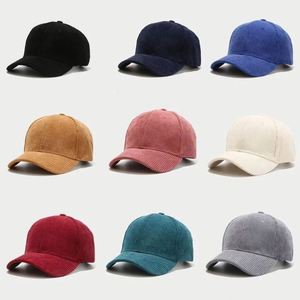 Hot Spring Autumn Fashion Women's Sporty Street Style Structured Corduroy Baseball Cap <b>Hat</b> with Custom Logo - Product Image 3