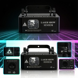 Proiettore Laser RGB 500W con <span class=keywords><strong>Effetto</strong></span> Sonoro Attivo DMX512 per DJ, Discoteca, Feste e Palcoscenici - Product Image 5