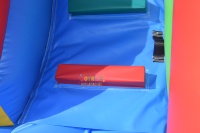 Toboggan aquatique gonflable géant en PVC personnalisé, 2 toboggans aquatiques détachés avec piscine pour utilisation en extérieur