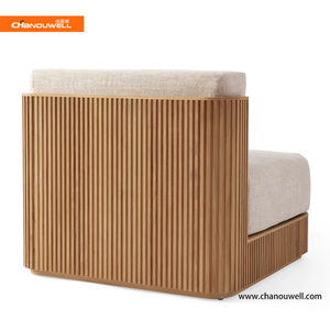 <span class=keywords><strong>Canapé</strong></span> Simple de Luxe <span class=keywords><strong>en</strong></span> <span class=keywords><strong>Teck</strong></span> Haut de Gamme Style Nordique avec Rayures Intemporelles pour Espaces Extérieurs - Product Image 3