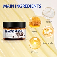 Balsem Perawatan Kulit Pemutih Melembapkan dengan Kolagen, Madu, Gliserin, dan Lemak Sapi dari Sapi yang Diberi Makan Rumput, Krim Kaya Vitamin untuk Wajah dan Tubuh, Semua Jenis Kulit