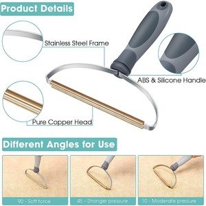 Sicheng Double Sided Lint Remover <b>Round</b> Comb Non Destructive Pet Hair <b>Brush</b> For Clothes <b>Small</b> Dogs - Product Image 5