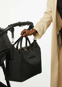 Sac à dos léger pour couches pour mamans avec bretelles en cuir Nappa, sac à langer spacieux avec plusieurs poches - Product Image 2