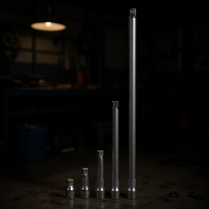 Fervi Ball Head <b>Extension</b> 5pc Set 1/4 In Drive <b>Socket</b> <b>Extension</b> Bars For Automotive Repair - Product Image 3