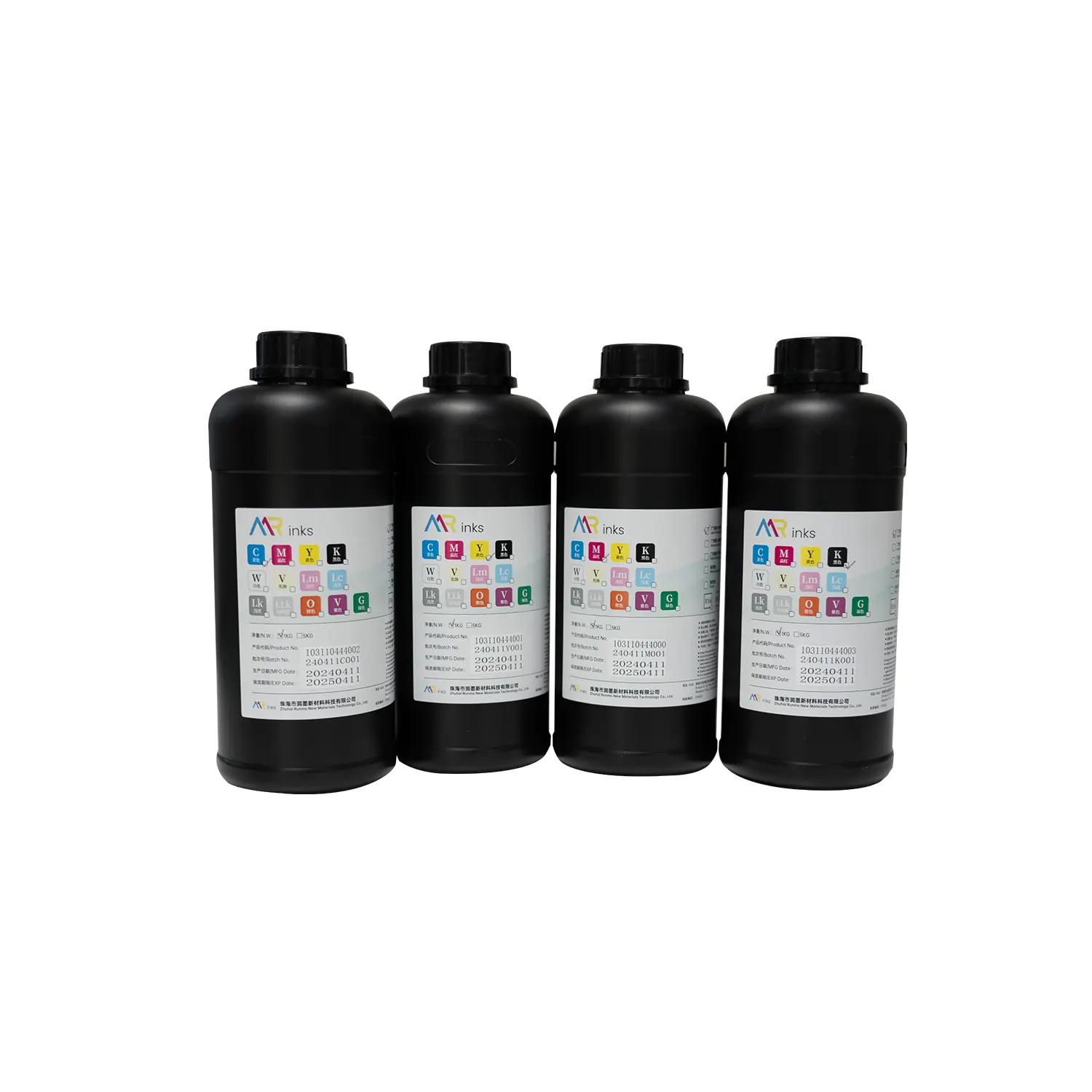 RM Inks Epson 3200 Heads Digital Inkjet UV LED Ink Bottle CMYK Black White Colors Banner Acrylic UV Ink para impresora de inyección de tinta