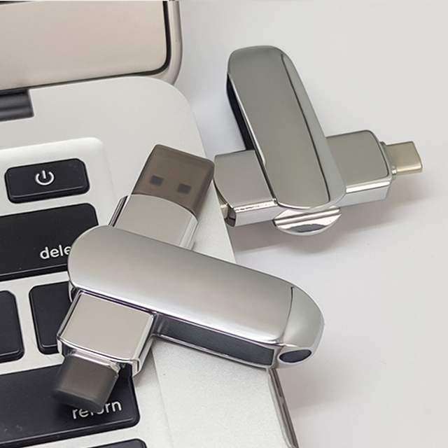 Factory Direct Sale 2 in 1USB Flash Drive 16GB 32GB 64GB 128GB 1TB 2TB Flash Memory USB 3.0 Pen Drive Type c