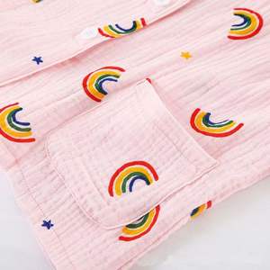 Bambino facile da indossare togliere l'uniforme ospedaliera chirurgia della frattura del paziente brucia la cerniera per la cura degli anziani a letto su tuta, maglia di cotone - Product Image 2