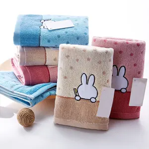 Children's OEKO TEX Kids Fluffy Rabbit 70*140cm Bath All Season Sheet Mat Home Towel