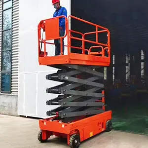 6m-16m Electric Off-road Scissor Lift Platform Hydraulic Aerial Lift Work Platform