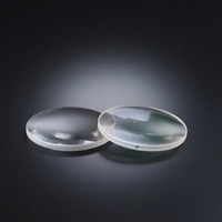 Lentille en verre optique à haute transparence, diamètre 112 mm, longueur focale 355 mm, lentille plano-convexe