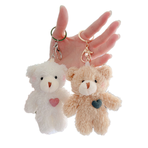 Nouveau porte-clés pendentif ours en peluche doux et mignon, accessoire de sac en forme de poupée ours bébé en peluche - Product Image 1