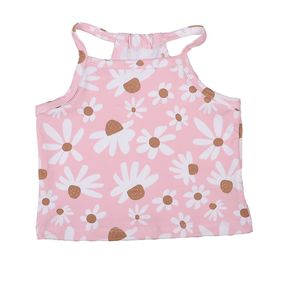 Camiseta de Tirantes con Cuello Alto y Lazo para Niñas, 240g, Estampada, de Secado Rápido y Transpirable, Venta al Por Mayor - Product Image 6