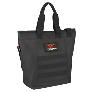 Yakeda Large Capacity Waterproof Hand Bag Shopping Bags Molle System Black Tactical Handbag Tote Bags For Women