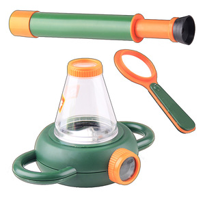 ของเล่นโมเดลทำงานวิทยาศาสตร์ชุดของเล่นดักจับแมลงและที่ดูแมลงกล้องจุลทรรศน์การทดลองวิทยาศาสตร์สำหรับเด็ก - Product Image 3