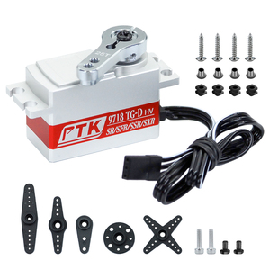 Le PTK 9718 TG-D est un servo numérique sans balais à course courte en métal, compatible avec Futuba SR, SHR, <span class=keywords><strong>SFR</strong></span> et SSR. - Product Image 4