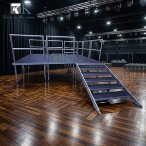 เวทีอลูมิเนียมสี่ขา แข็งแรงทนทาน สำหรับงานแสดงสินค้าและบูธแสดงสินค้า - Product Image 2