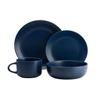 16pcs Hot Selling Dinner Plates Dinnerware Set Dishes Food Plate Set Salad Soup Bowl Plate and Bowls Set for Restaurant Hotel