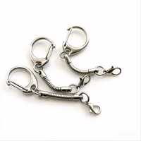 Chaîne serpent en alliage de zinc en gros avec fermoir mousqueton de 12 mm pour clé USB et accessoires de fixation pour jouets