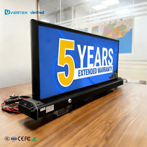 Affichage LED de toit de <span class=keywords><strong>taxi</strong></span> double face Vertex Outdoor, IP65 étanche, haute luminosité 5500 nits, gestion de cluster en un clic - Product Image 1